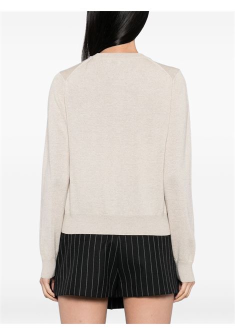 cardigan baby fox regular donna beige MAISON KITSUNÉ | PW00502KT1181H218